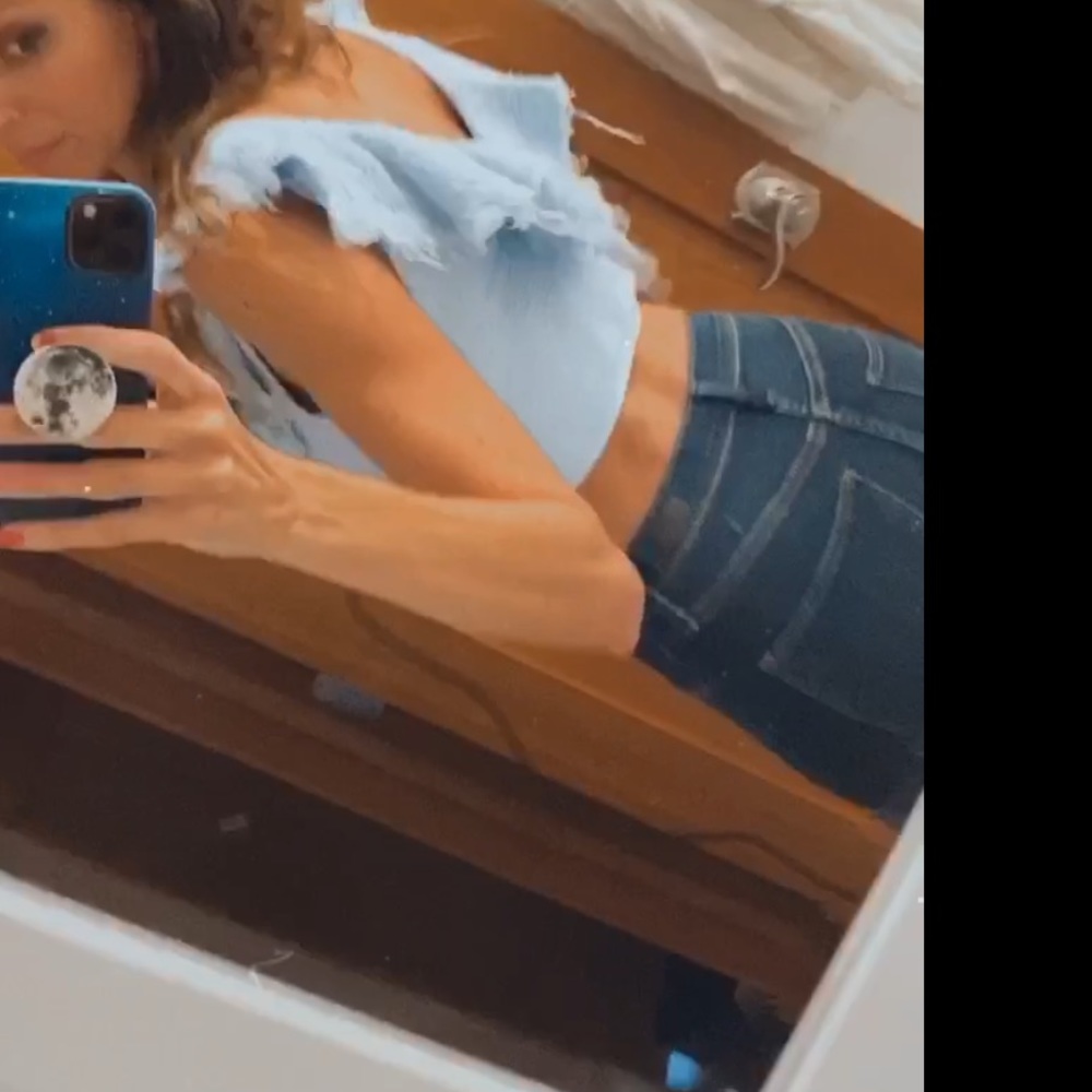 Zara tweed blue crop top XS - Picture 4 of 8